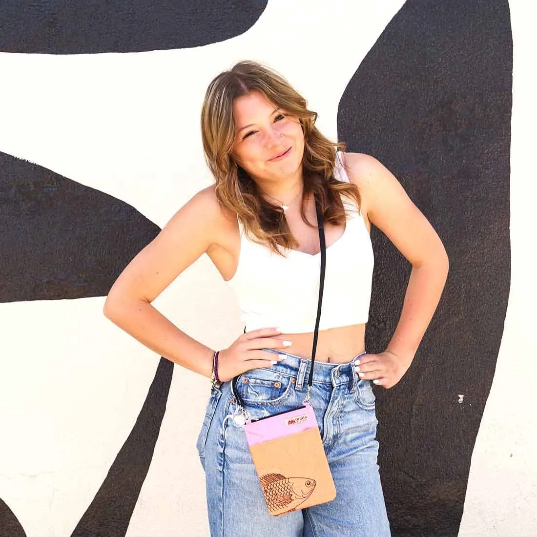 Mini Recycled Phone Crossbody Bag