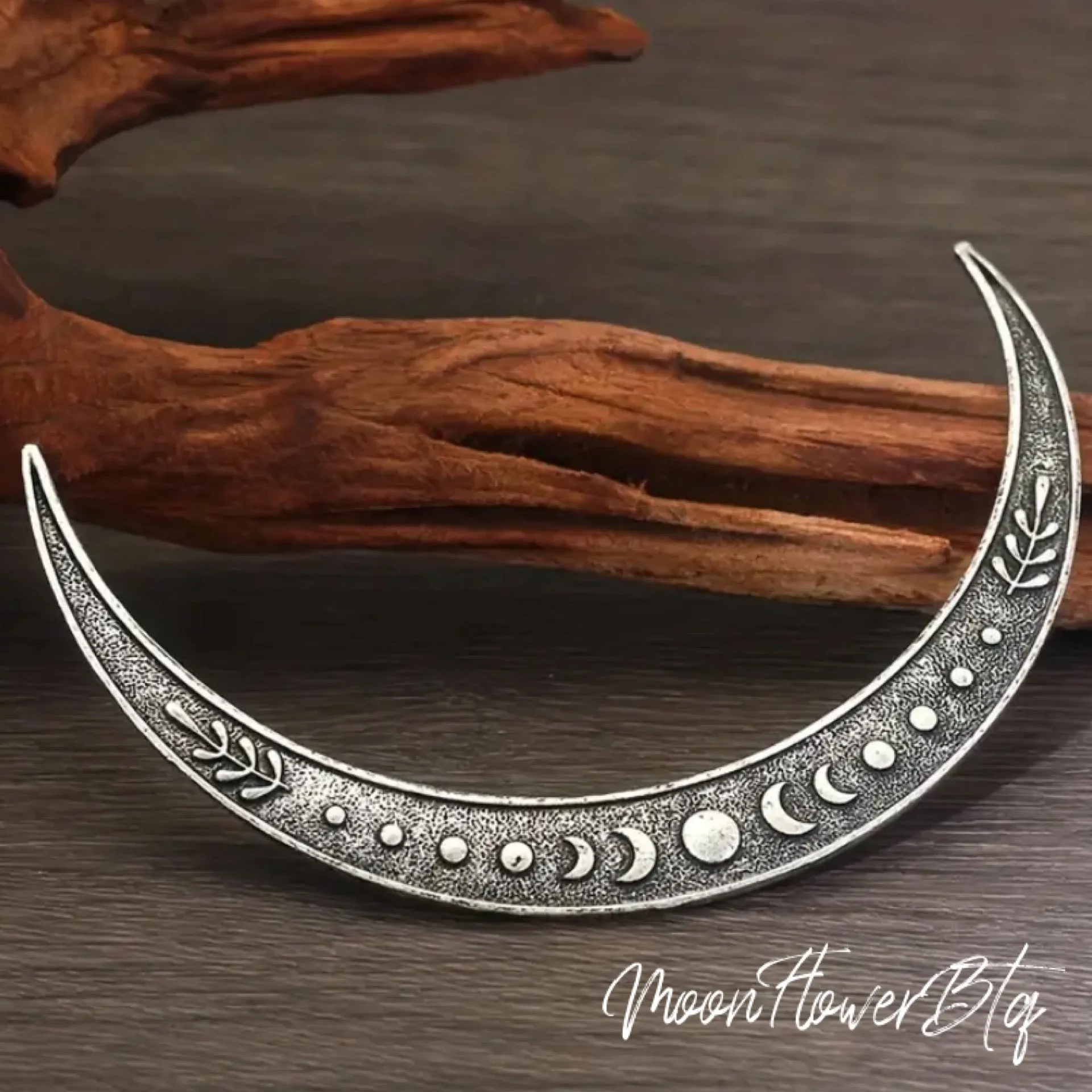 Moon Phase Crescent Moon Hair Pin