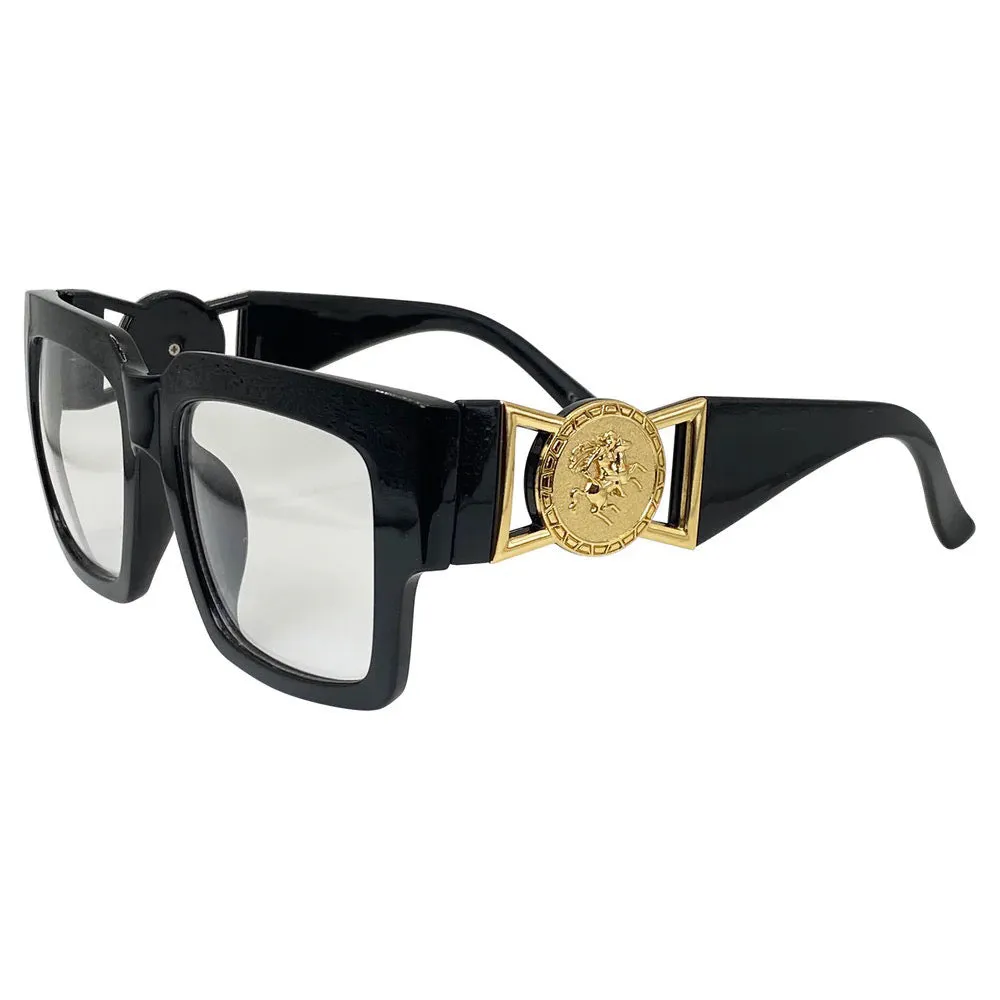 MS.FRIZZLE Clear Chunky Square Glasses