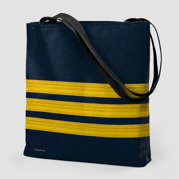 Navy Pilot Stripes - Tote Bag