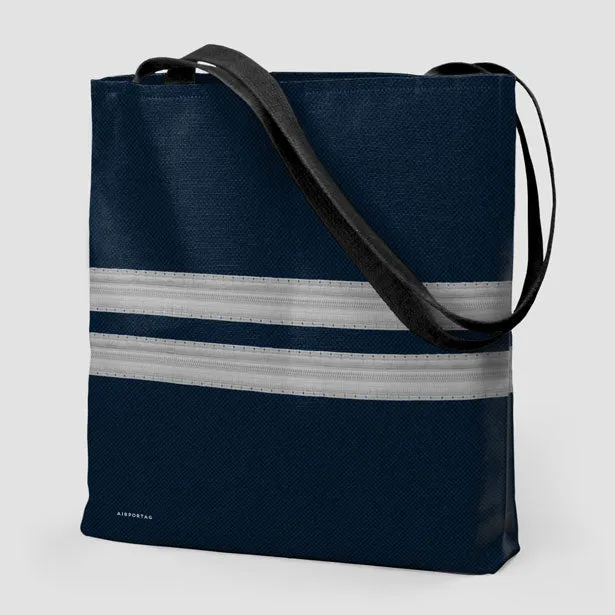 Navy Pilot Stripes - Tote Bag