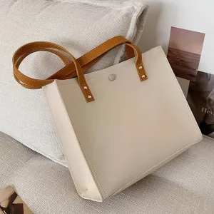 New All-match Women's Shoulder Bags Waterproof PU Material High-quality Large-capacity  Fashion Trend Portable Student Bag