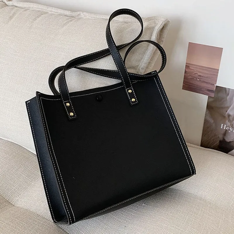 New All-match Women's Shoulder Bags Waterproof PU Material High-quality Large-capacity  Fashion Trend Portable Student Bag