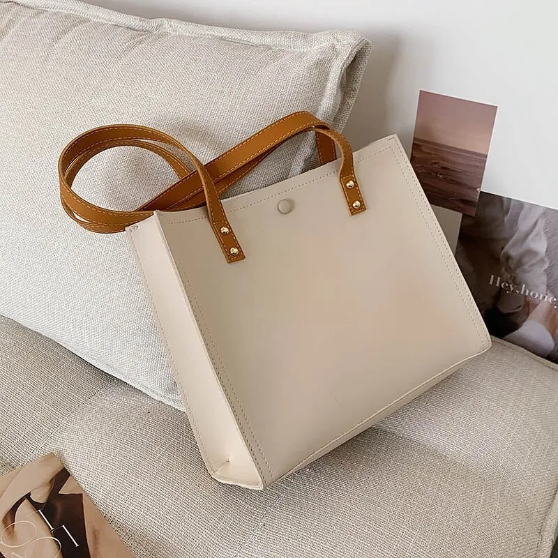 New All-match Women's Shoulder Bags Waterproof PU Material High-quality Large-capacity  Fashion Trend Portable Student Bag