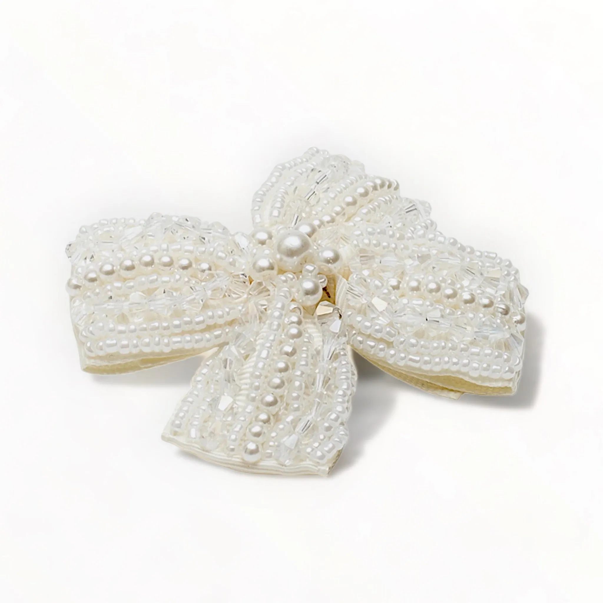 Noughts & Crosses Girls Ivory Pearl Hair Bow Clip