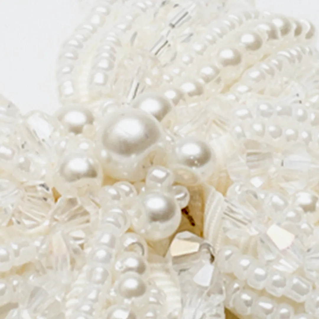 Noughts & Crosses Girls Ivory Pearl Hair Bow Clip