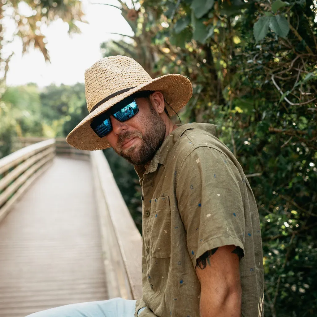 Old-World Sun Hat Straw