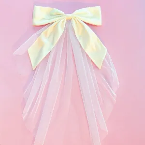 OMG Beauty Veil Bow Hair Clip