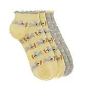 Pack of 2 Fluffy Hares Trainer Socks