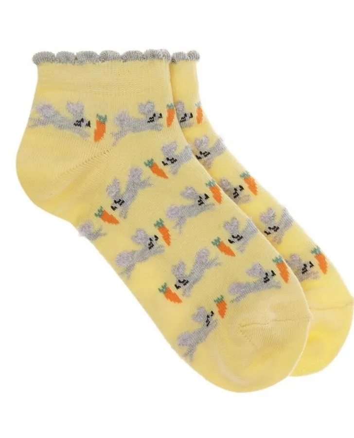 Pack of 2 Fluffy Hares Trainer Socks