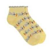 Pack of 2 Fluffy Hares Trainer Socks