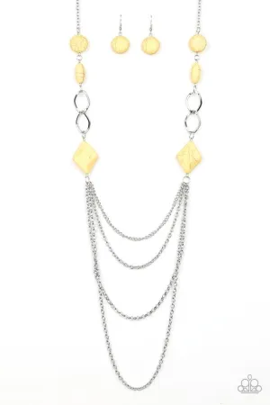 Paparazzi Necklace ~ Desert Dawn - Yellow