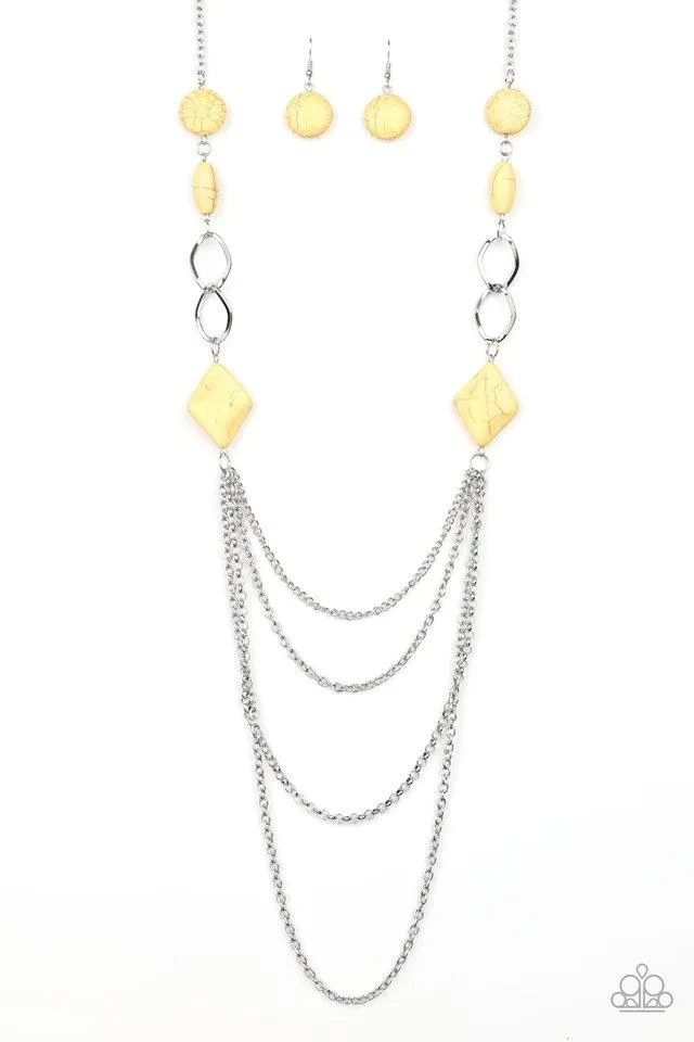 Paparazzi Necklace ~ Desert Dawn - Yellow