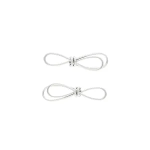 Passion Waterproof Minimalistic Bow Earring Silver Plating
