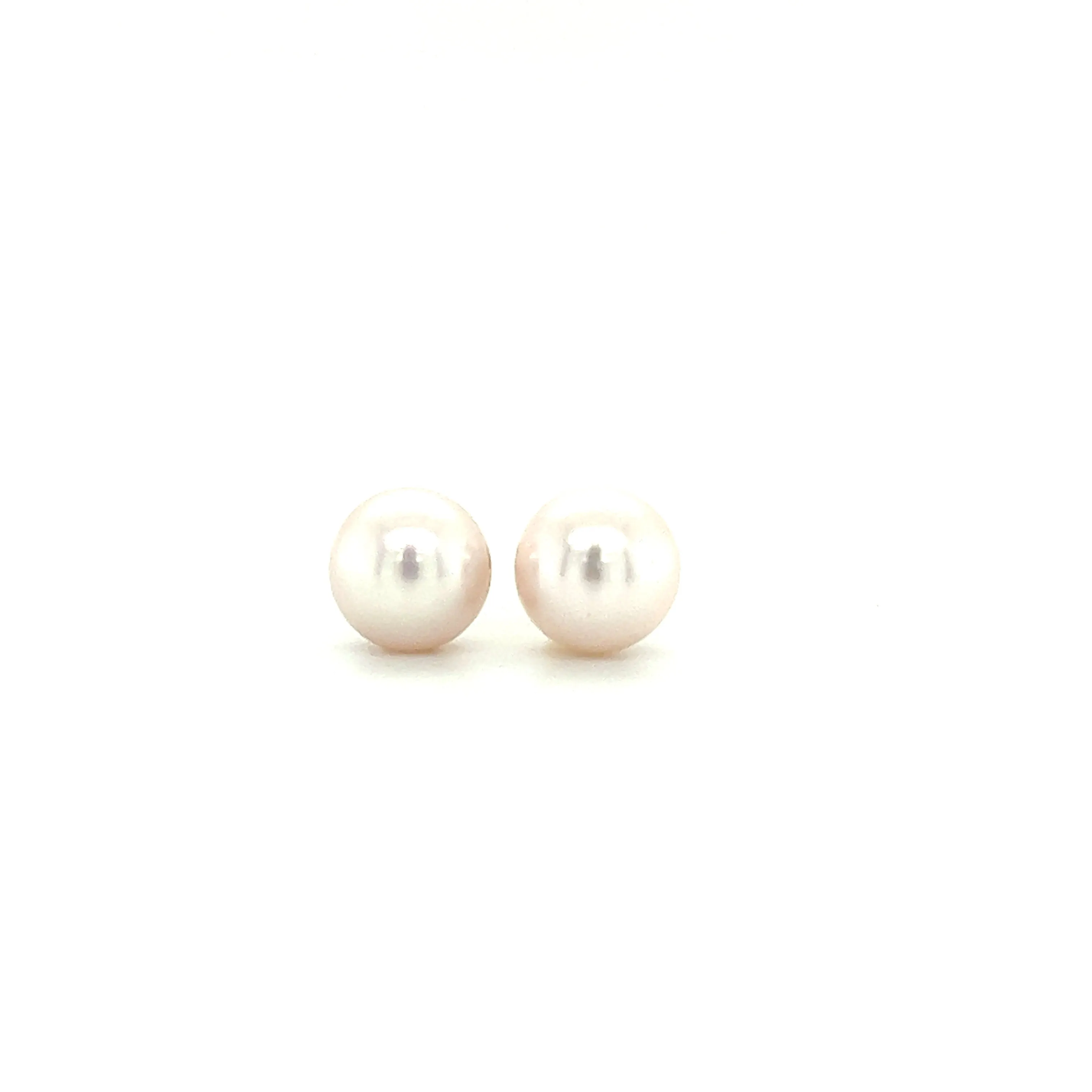 Pearl 8mm Stud Earrings in 14K Gold