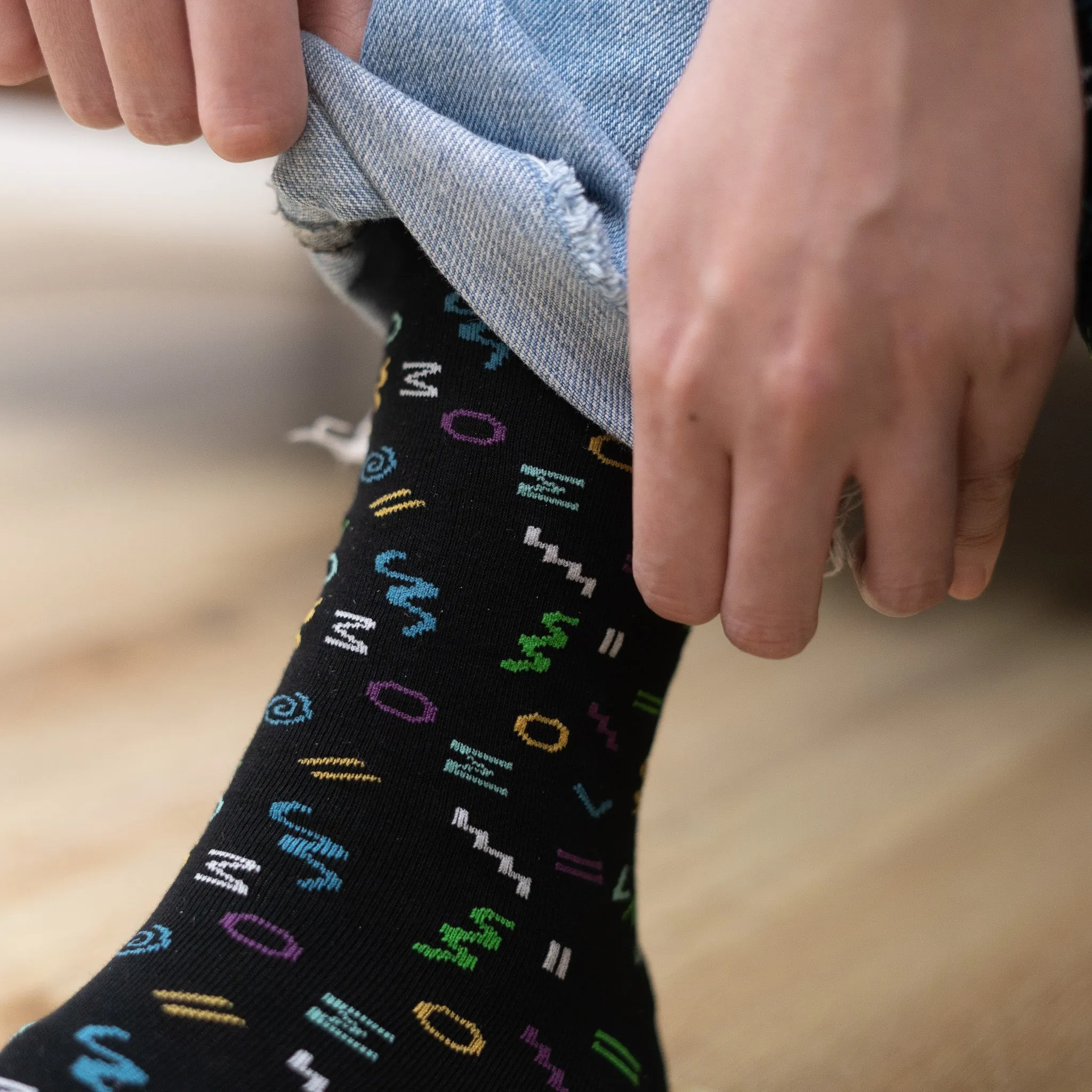 Playful Socks C 80s Night Life Socks