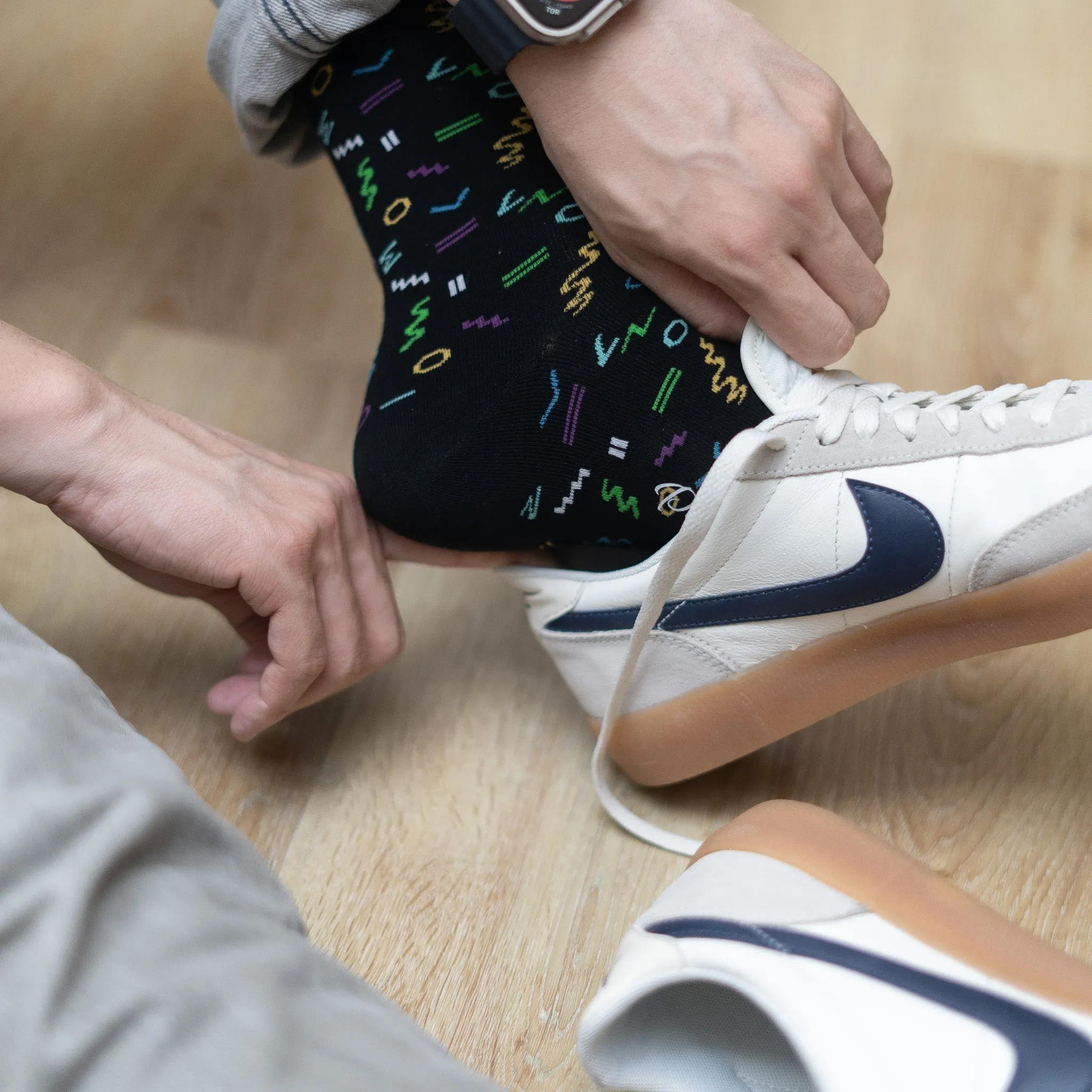Playful Socks C 80s Night Life Socks
