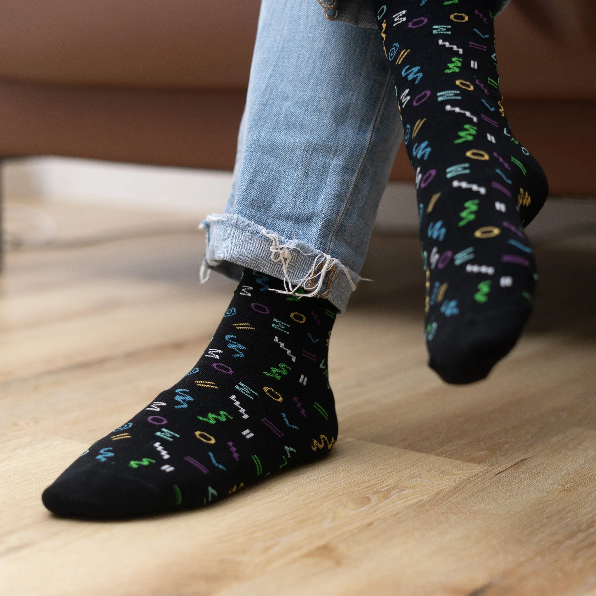 Playful Socks C 80s Night Life Socks