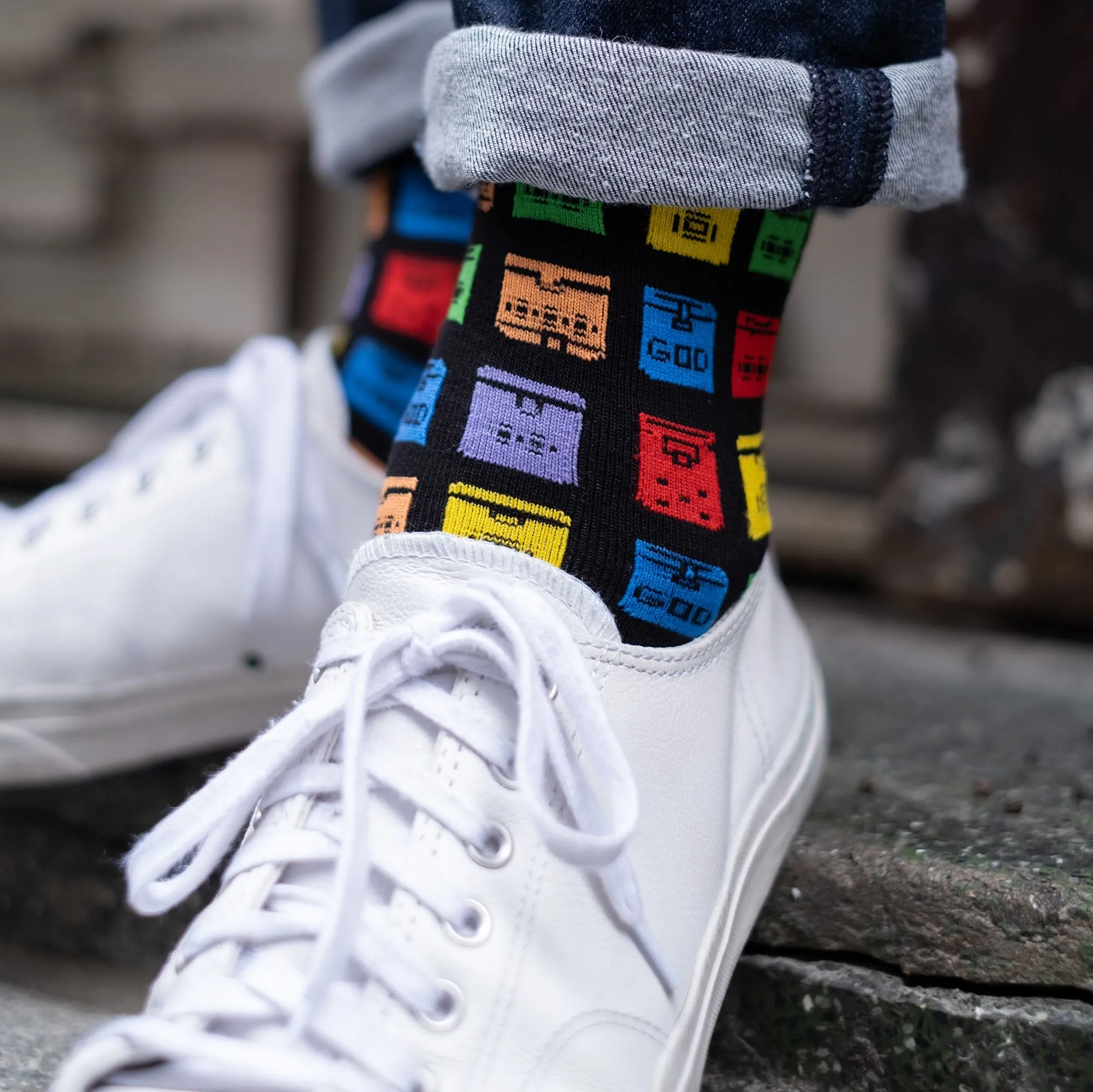 Playful Socks x GOD - Rainbow Letterboxes