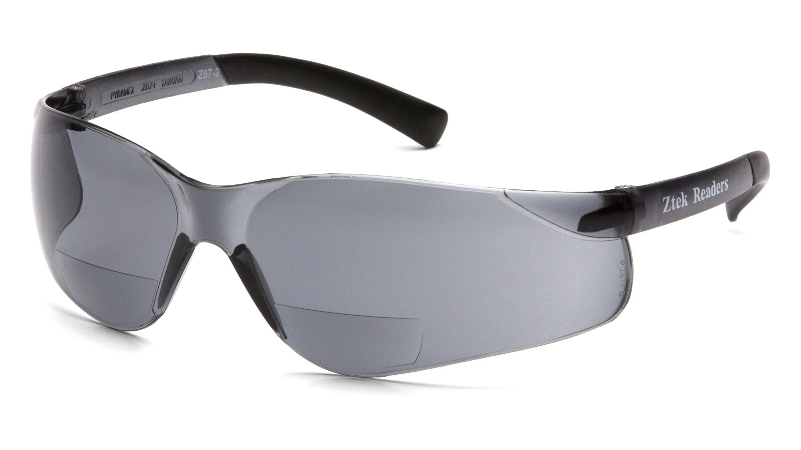 Pyramex Ztek Readers Bifocal Safety Glasses Eye Protection (Pale Green, 2.0 Diopters)