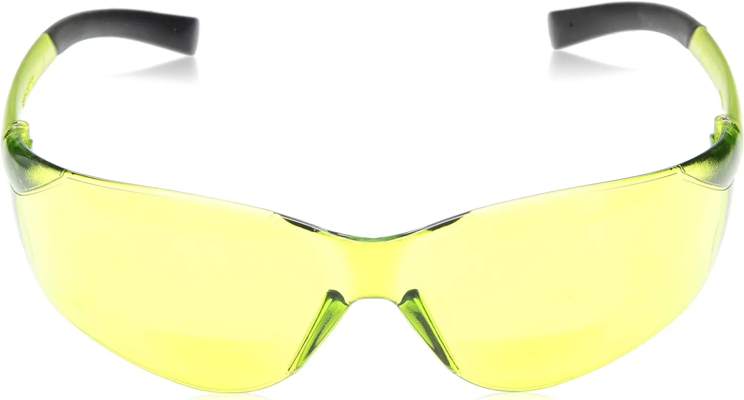 Pyramex Ztek Readers Bifocal Safety Glasses Eye Protection (Pale Green, 2.0 Diopters)