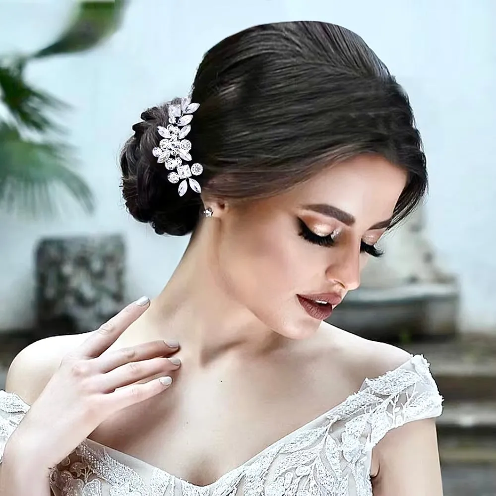 "Tonya" - Delicate Crystal Bridal Hair Comb
