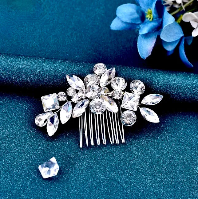 "Tonya" - Delicate Crystal Bridal Hair Comb