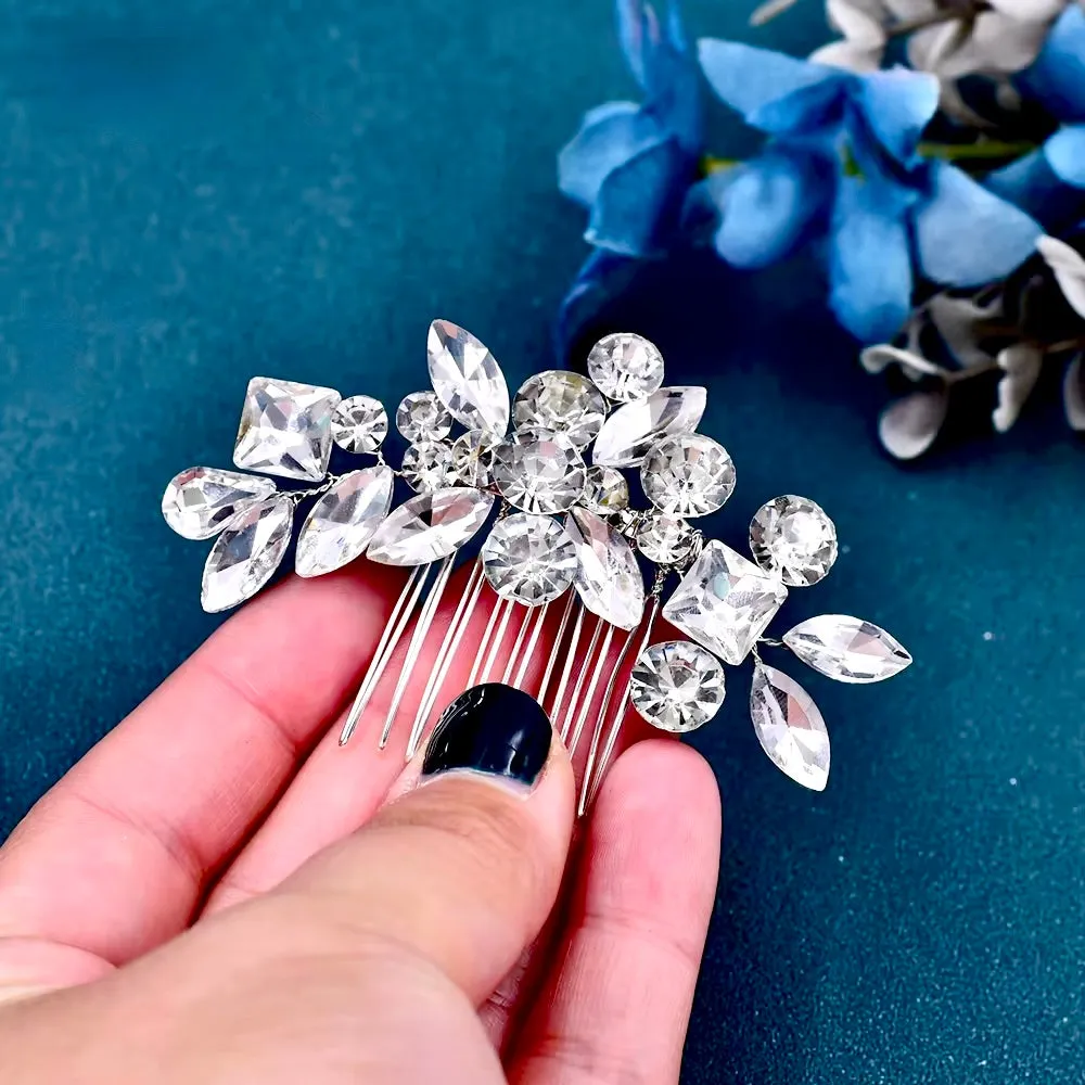 "Tonya" - Delicate Crystal Bridal Hair Comb