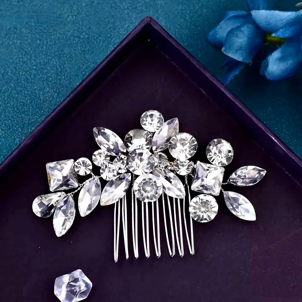 "Tonya" - Delicate Crystal Bridal Hair Comb