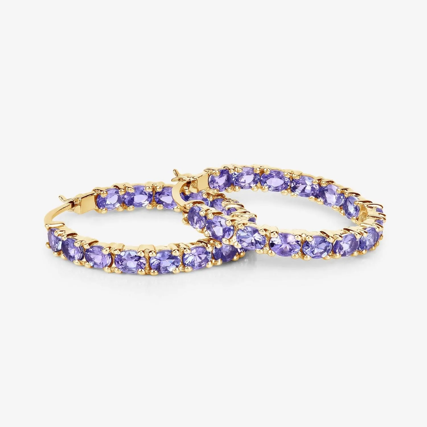 Radiant Genuine Tanzanite Silver Earrings: Timeless Elegance