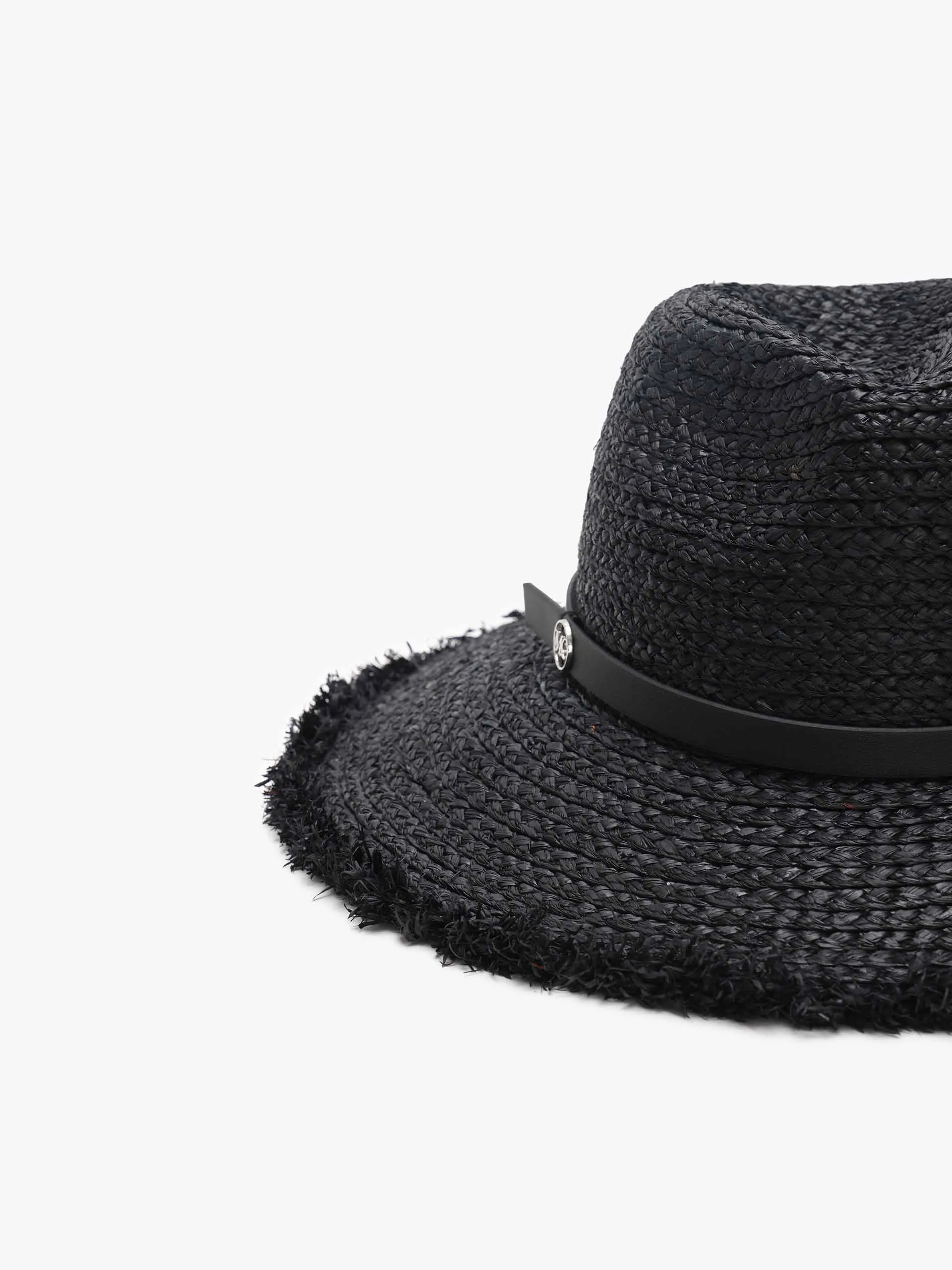 Raw-edge Straw Hat