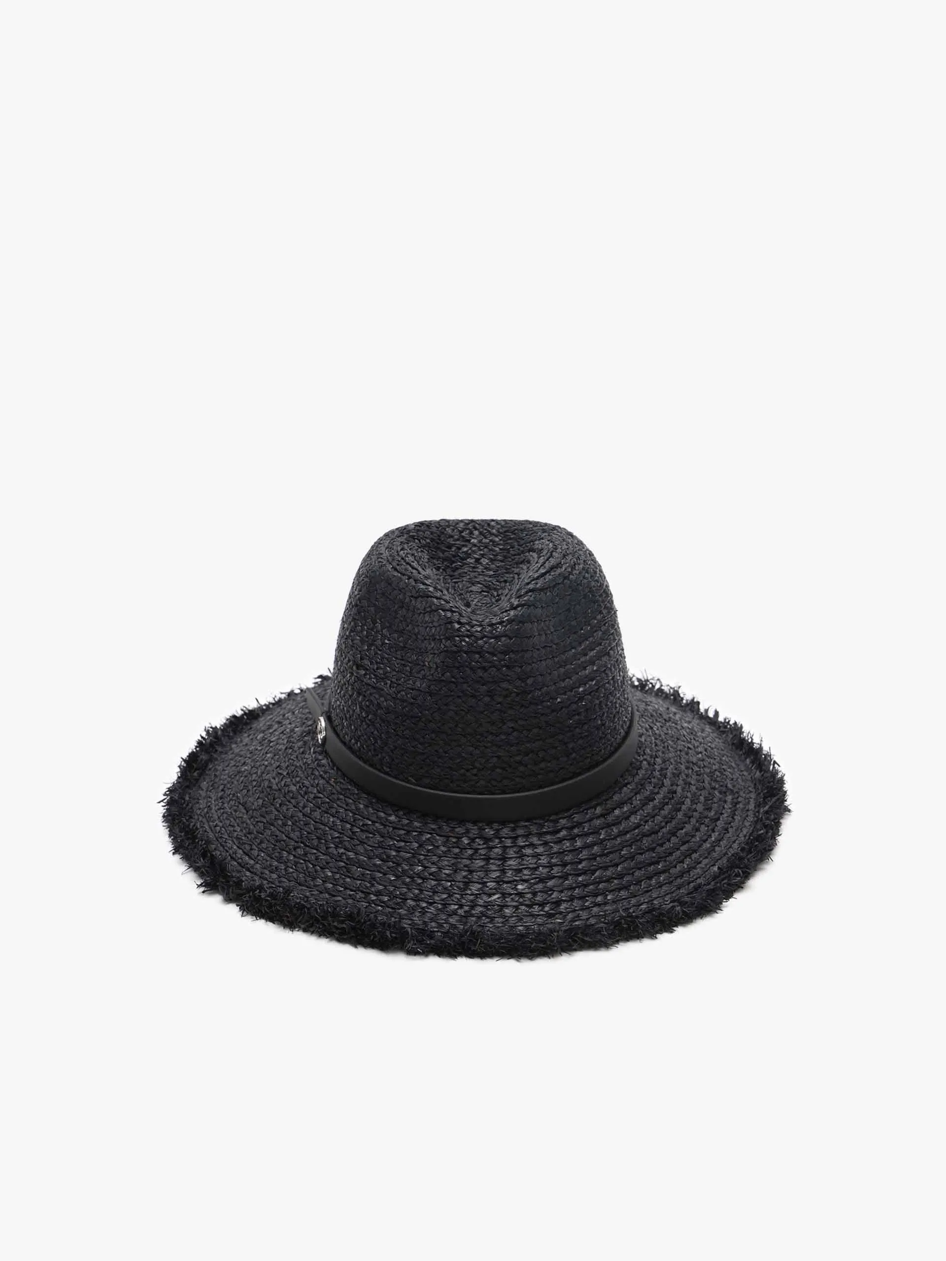 Raw-edge Straw Hat