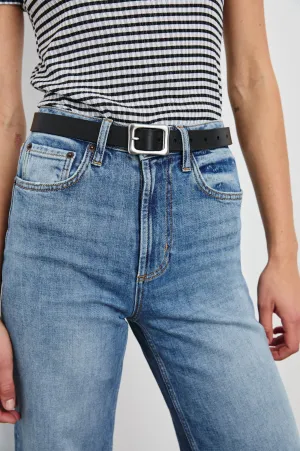 REMI BELT - BLACK SILVER
