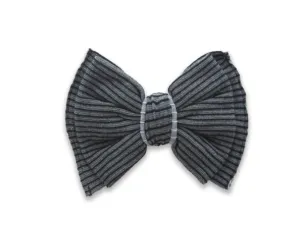 Ribbed Bow Clip