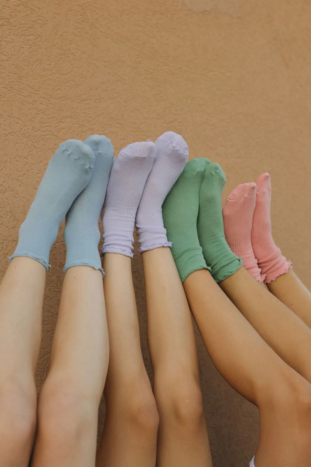 Ruffle Socks-Green