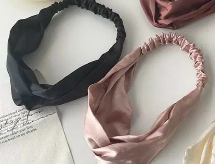 Satin Cross-Top Headband