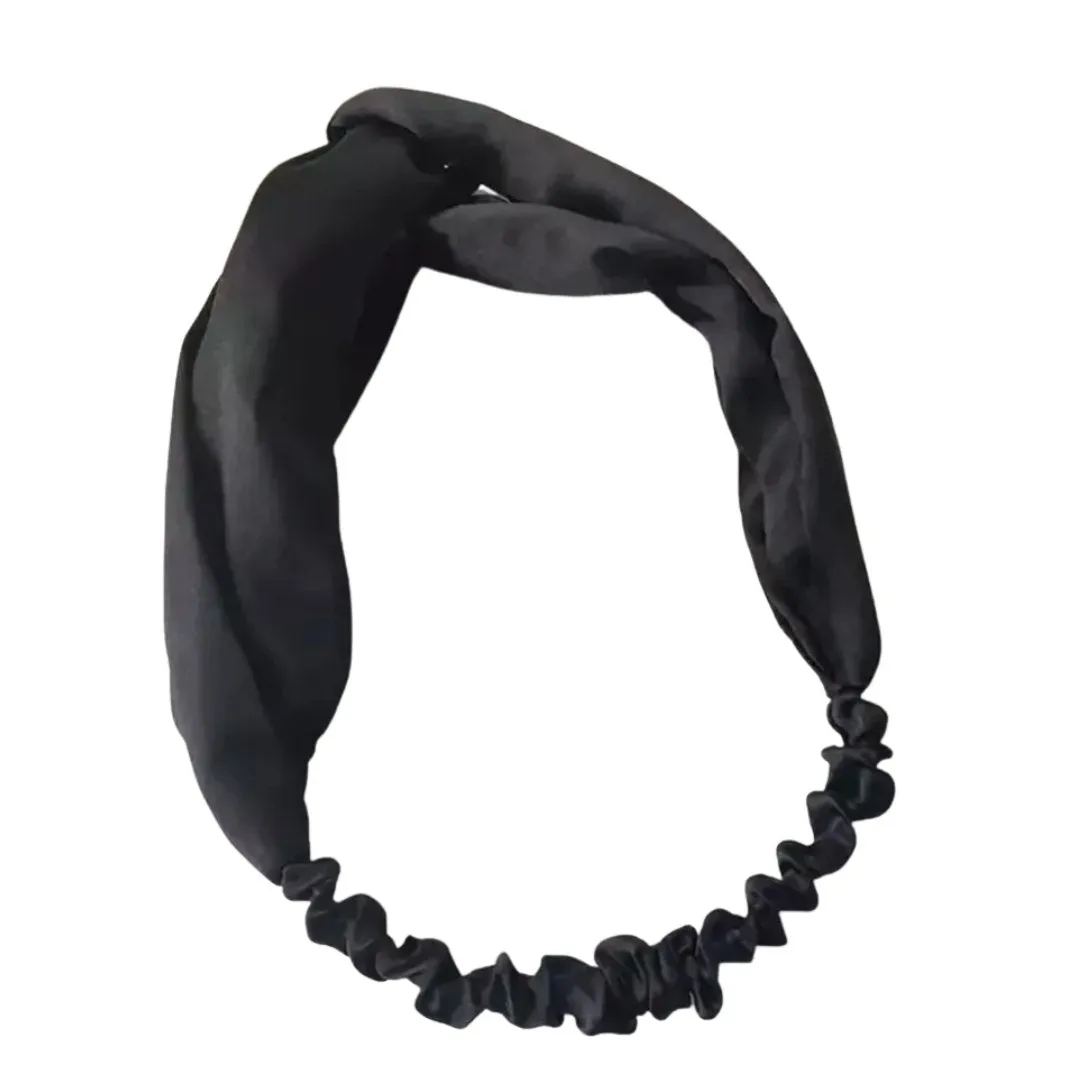 Satin Cross-Top Headband