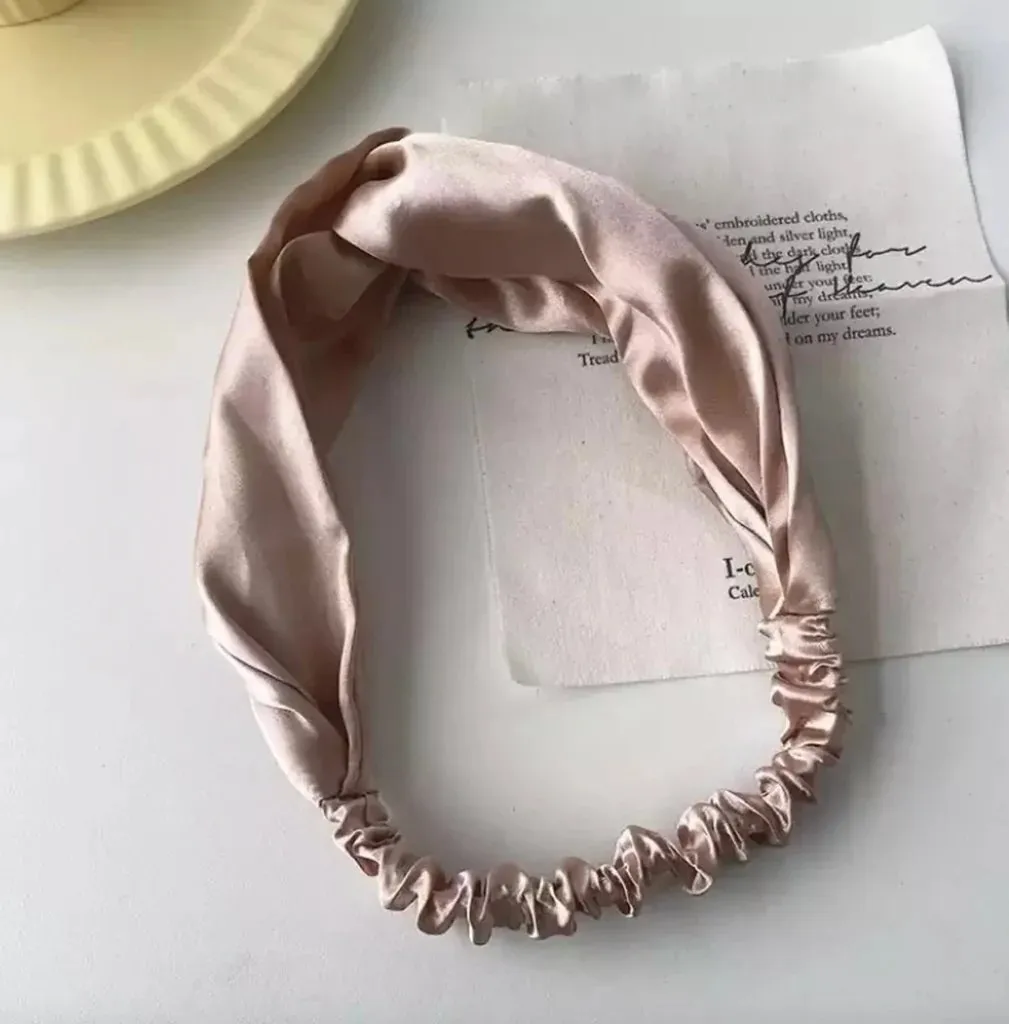 Satin Cross-Top Headband