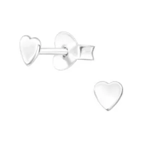 Silver Heart Ear Stud - Elegant and Timeless Jewelry Piece