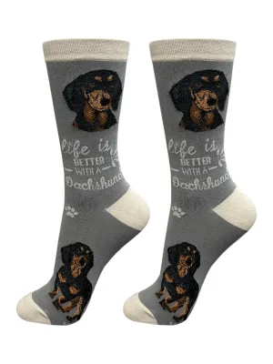 Socks  Dachshund Dog   Black 840-14
