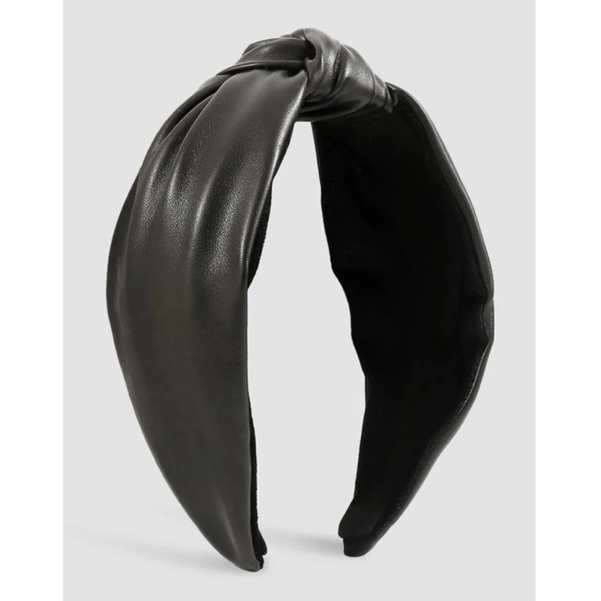 Soft Vegan Leather Topknot Headbands (4 Color Options)