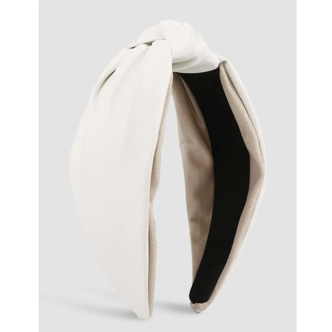 Soft Vegan Leather Topknot Headbands (4 Color Options)