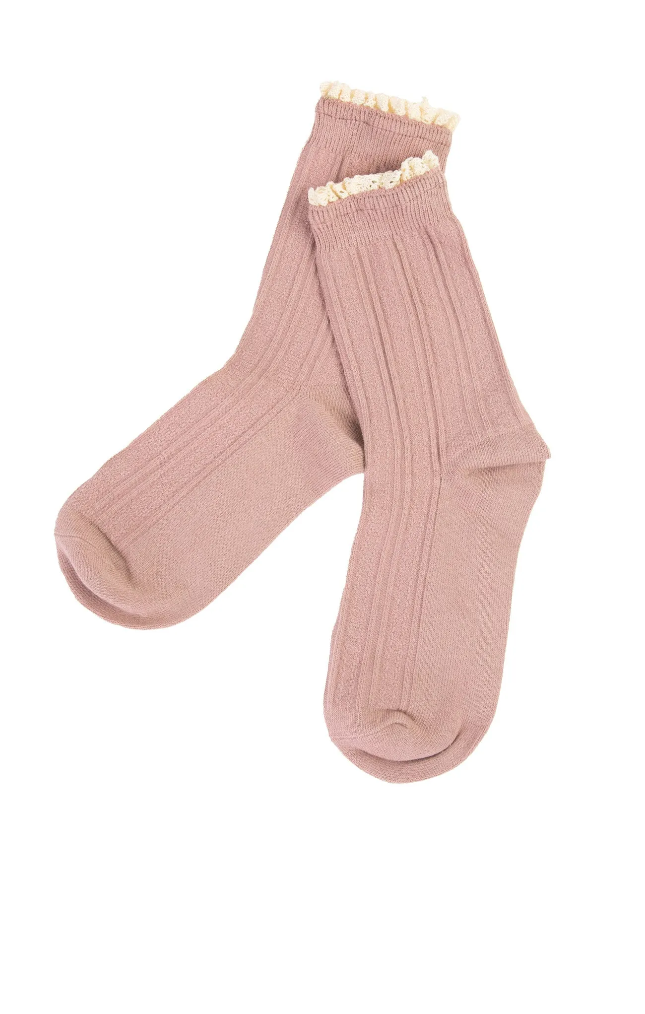 Solid Ruffle Socks