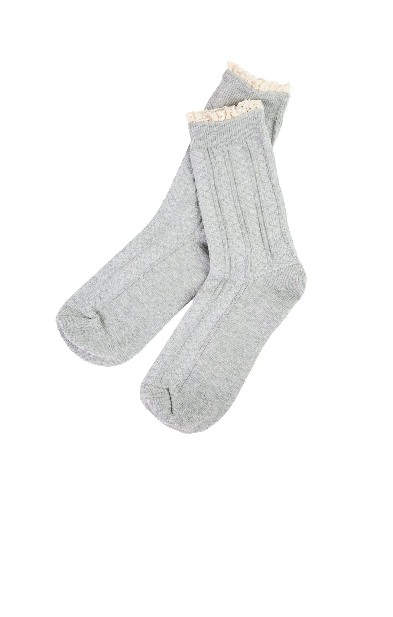 Solid Ruffle Socks