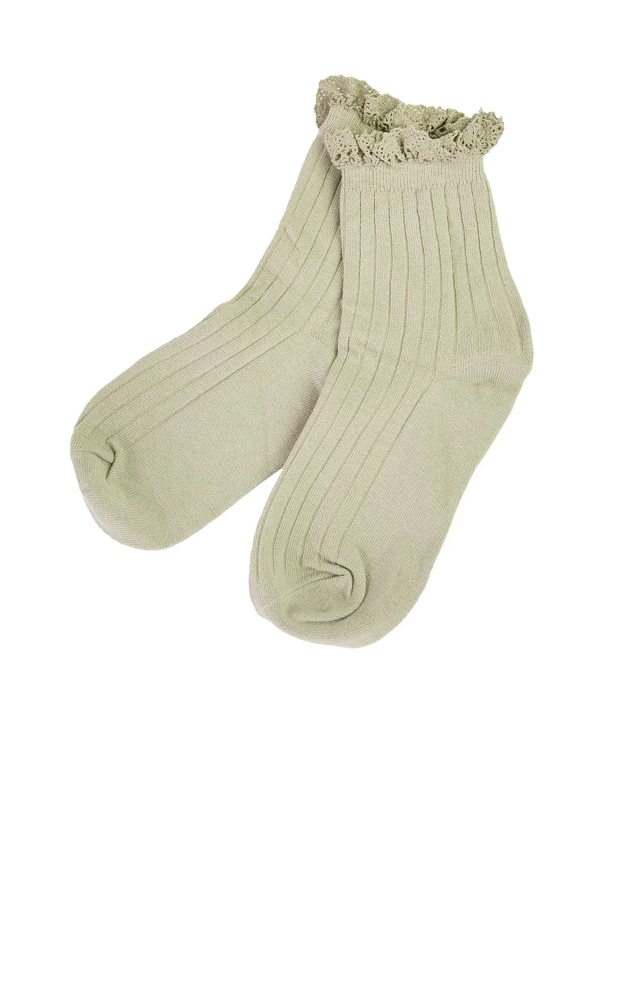 Solid Ruffle Socks