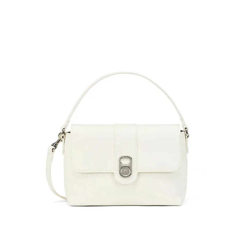 Split Leather Versatile Flap Clouse Crossbody Square Bag