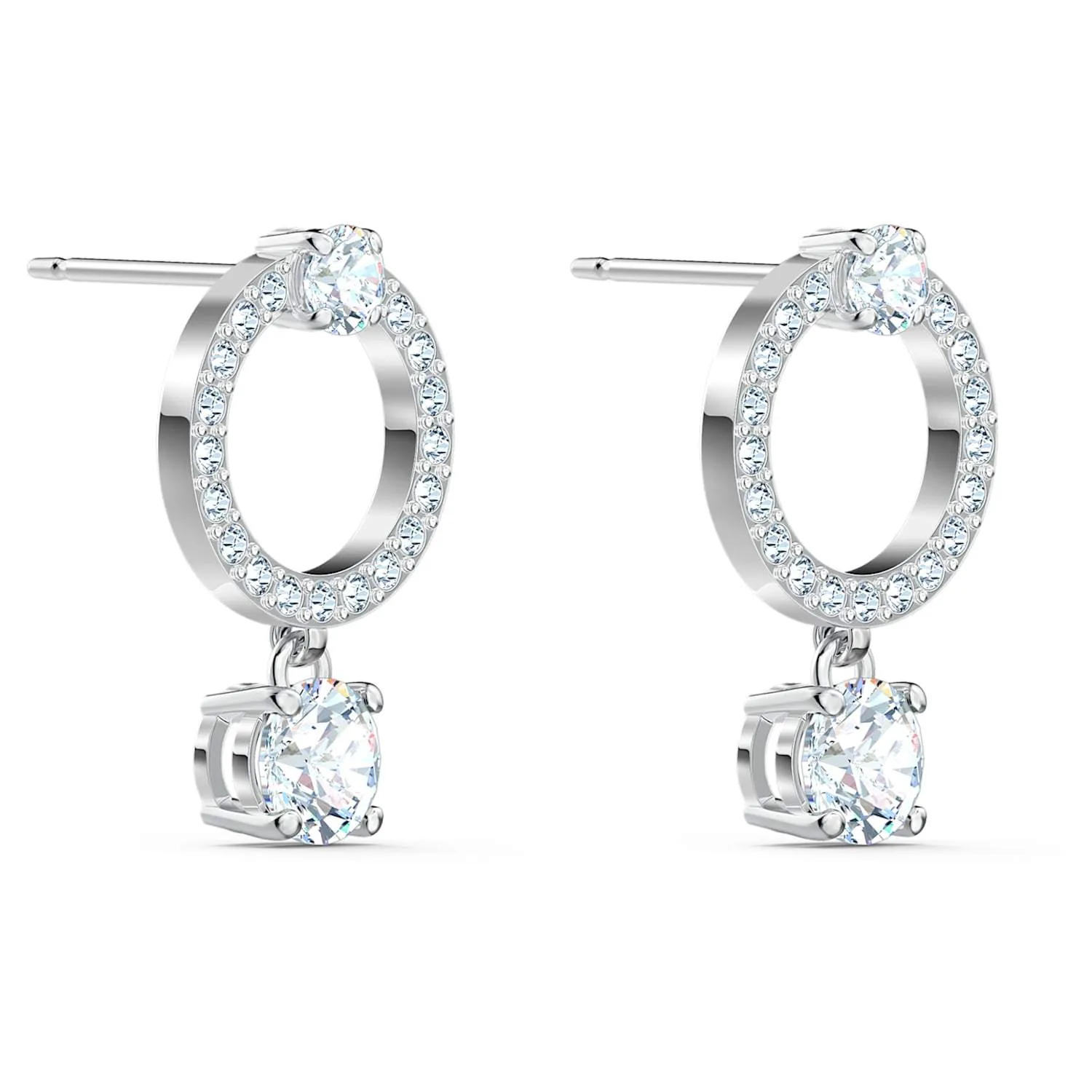 SWAROVSKI Attract Circular Earrings - White #5563278