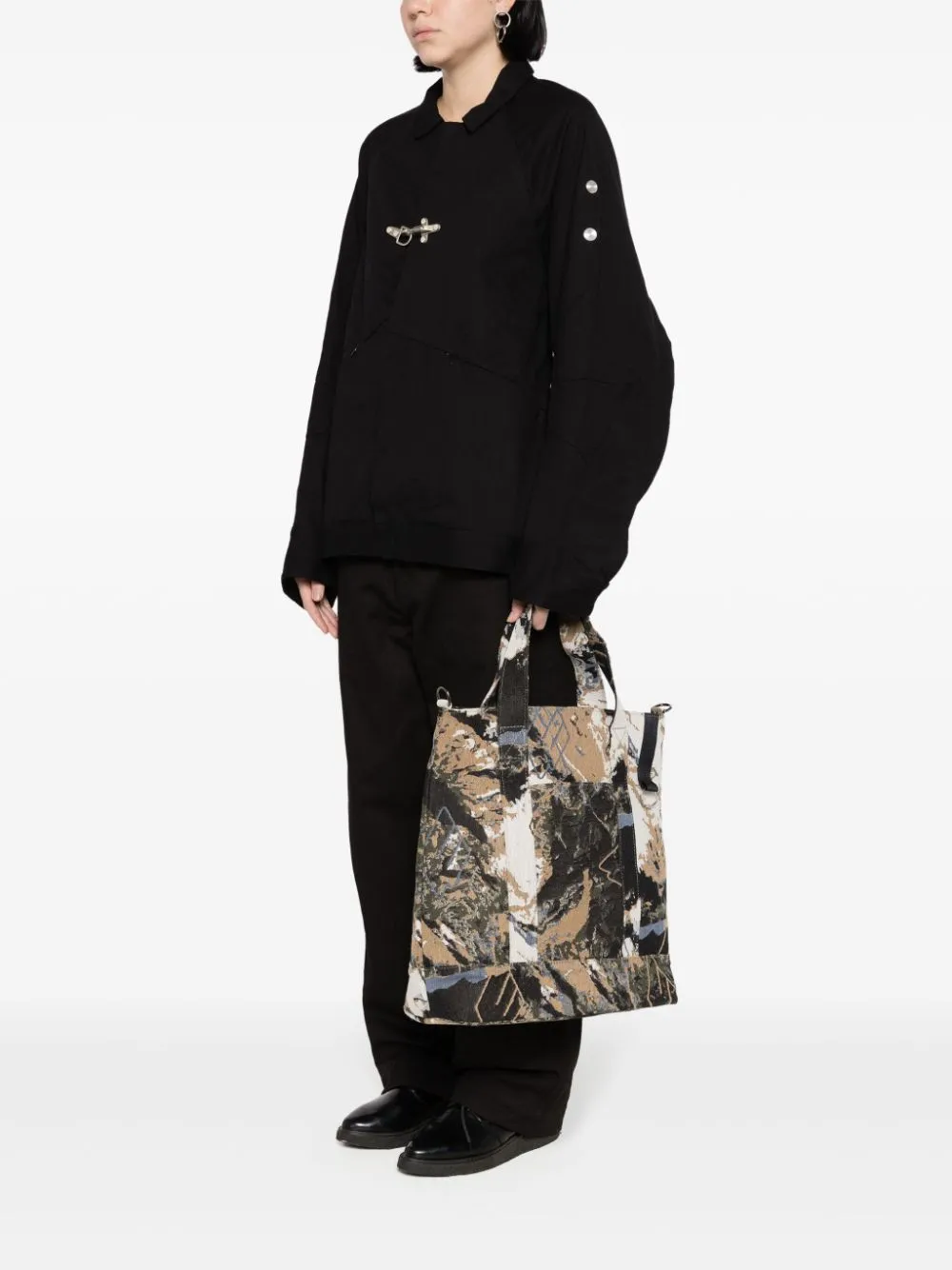 Swiss Alps-jacquard tote bag