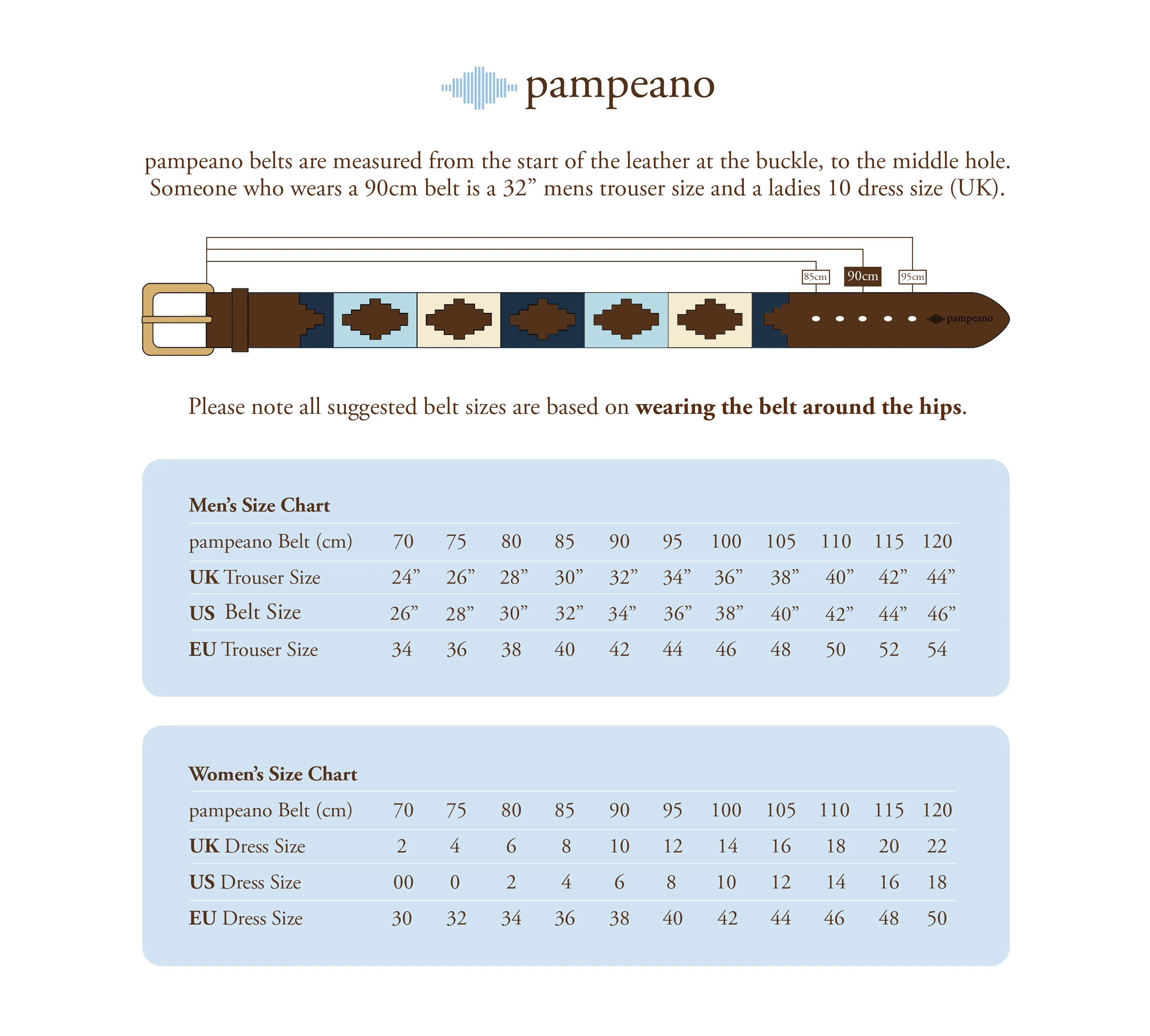 Tan Leather pampeano Belt - 'Abuelo'