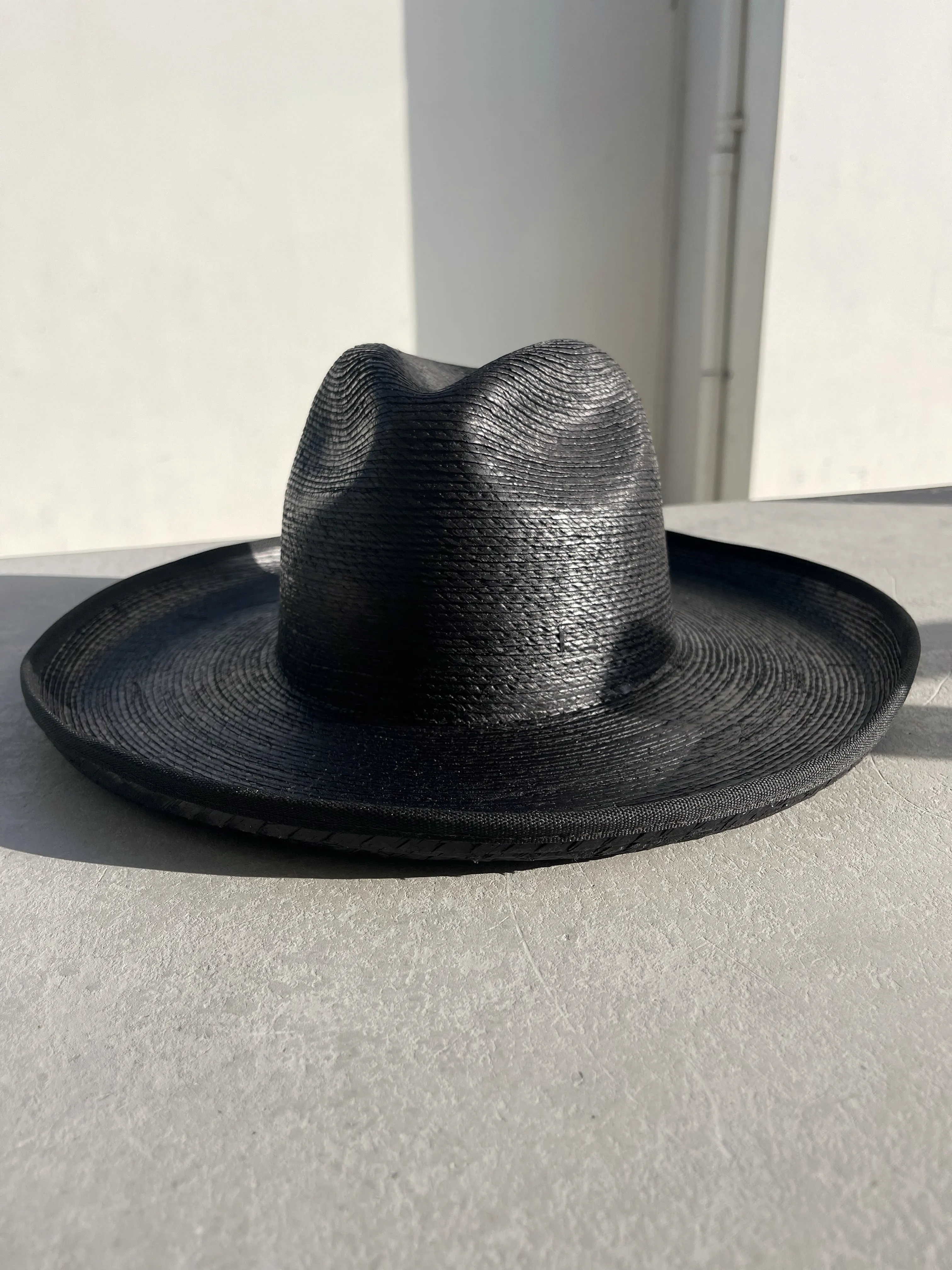 The Charcoal Pencil Brim Fine Palm Hat